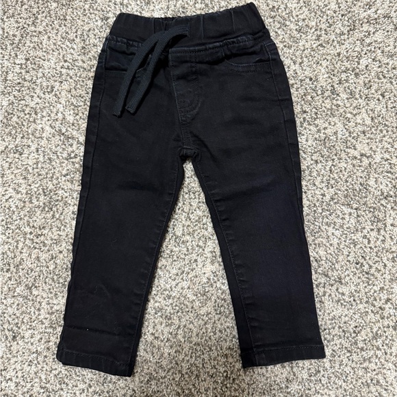 LITTLE BIPSY Baby Boy Black Denim Jeans Size 12-18 Months - Picture 1 of 3